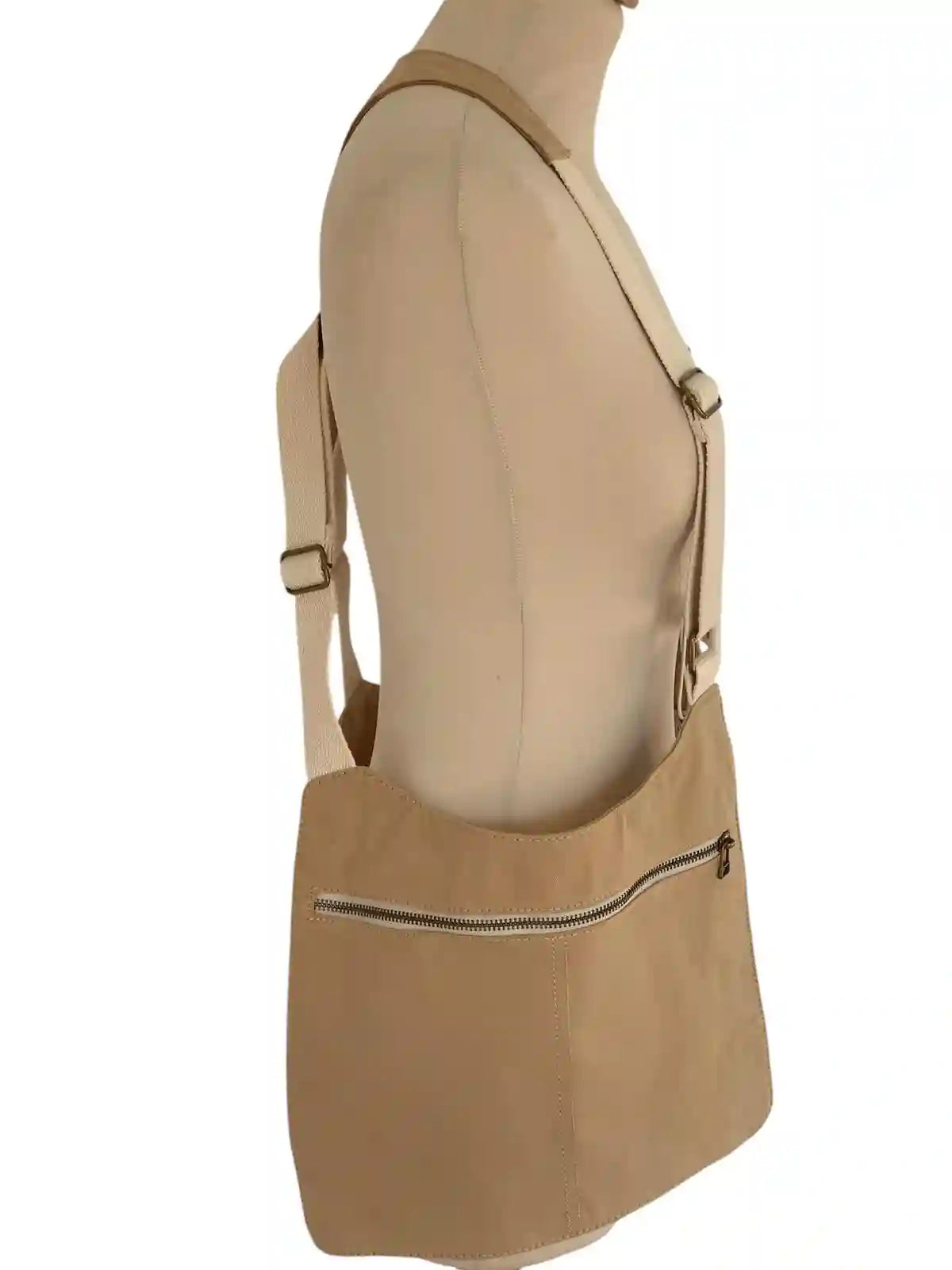 Bolso chaleco holster bag Básic beige – vista lateral