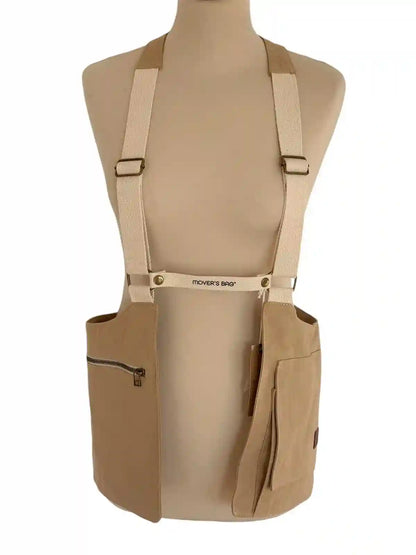 Bolso chaleco holster bag Básic beige – vista frontal