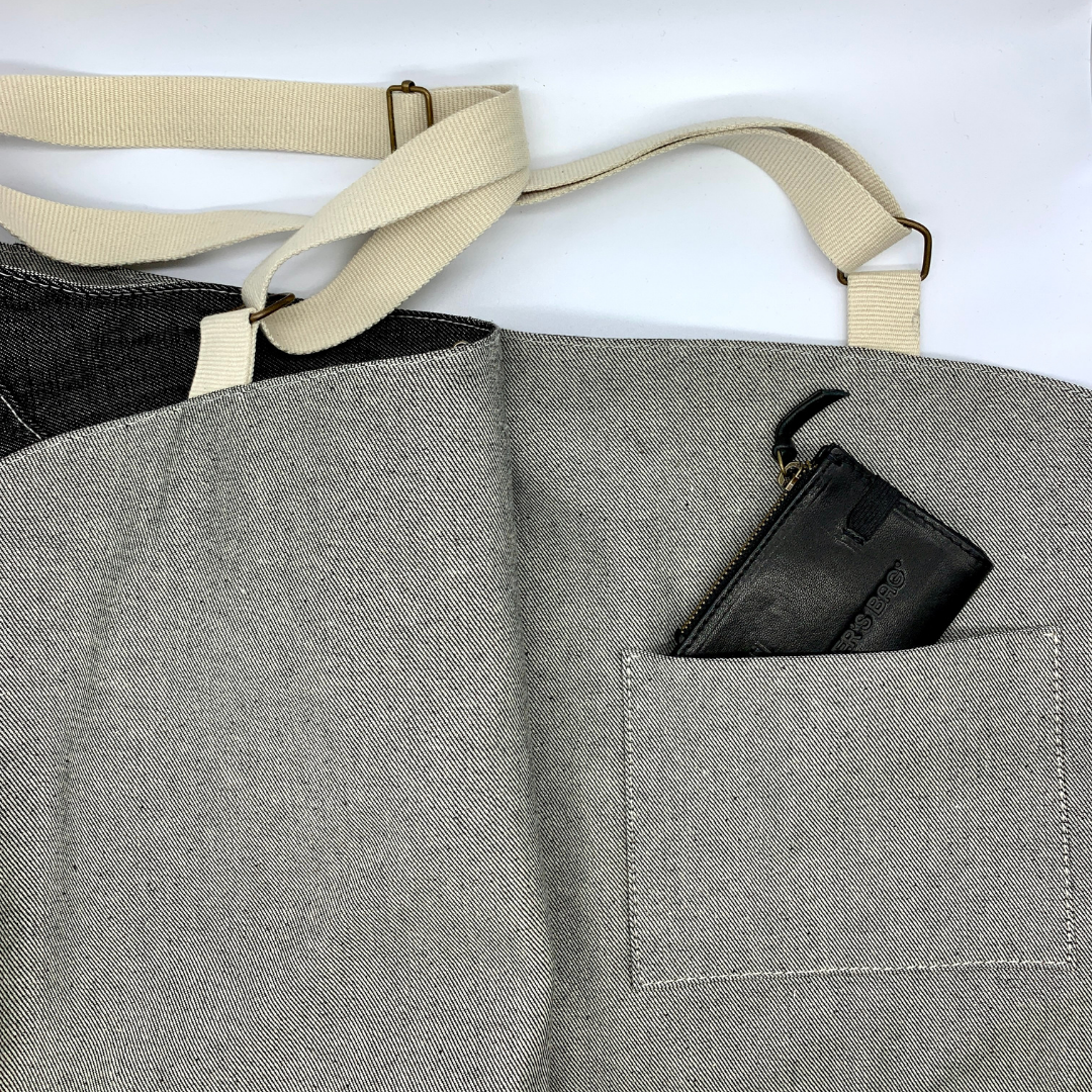 Movers Vest bolso chaleco negro vaquero – bolsillos