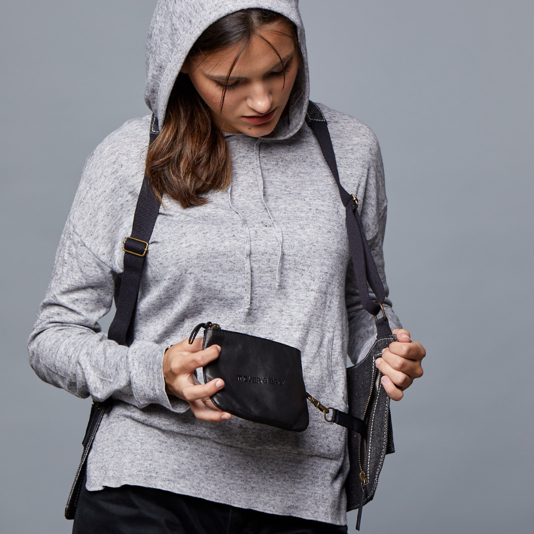 Bolso Little negro vaquero – bolsillos